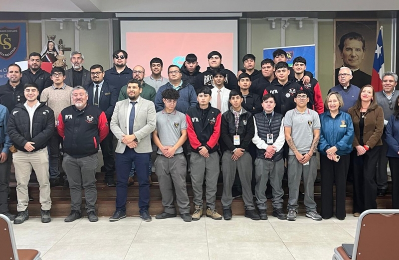 Escuela industrial Salesianos Copiap&oacute; firma convenio colaborativo con la empresa Cummins