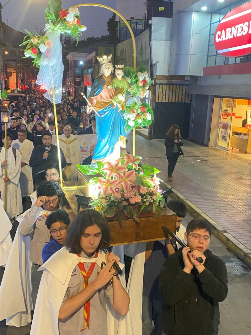 Salesianos Copiapó celebró a la Virgen María Auxiliadora y sus 28 años de presencia educativa en Atacama