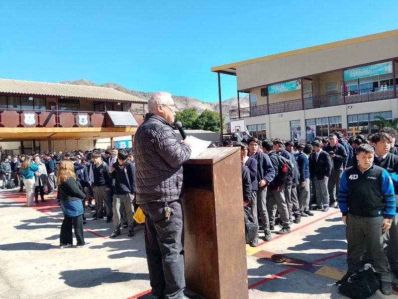 Comunidad educativa Salesianos Copiapó realiza ceremonia especial con motivo de la elección del nuevo Papa León XIV